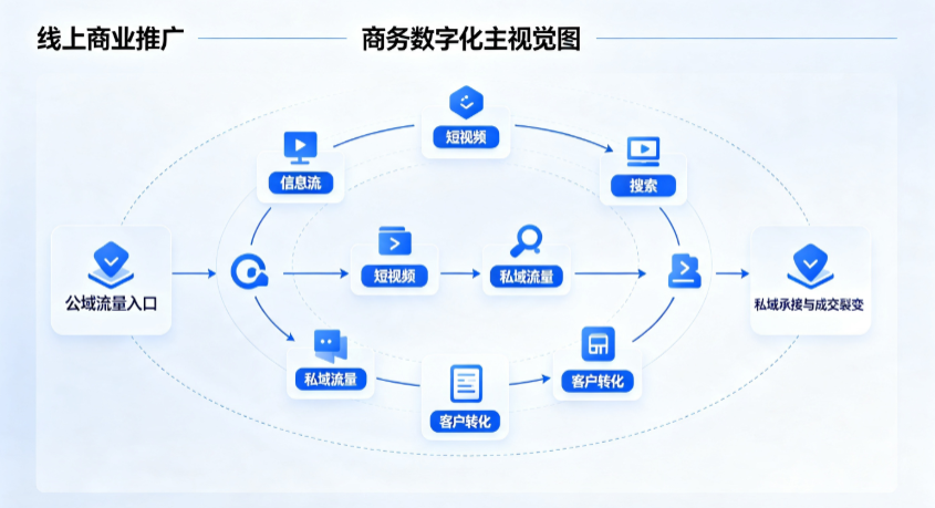 临颍县线上商业推广怎么做？全域流量闭环搭建与低成本转化实战指南